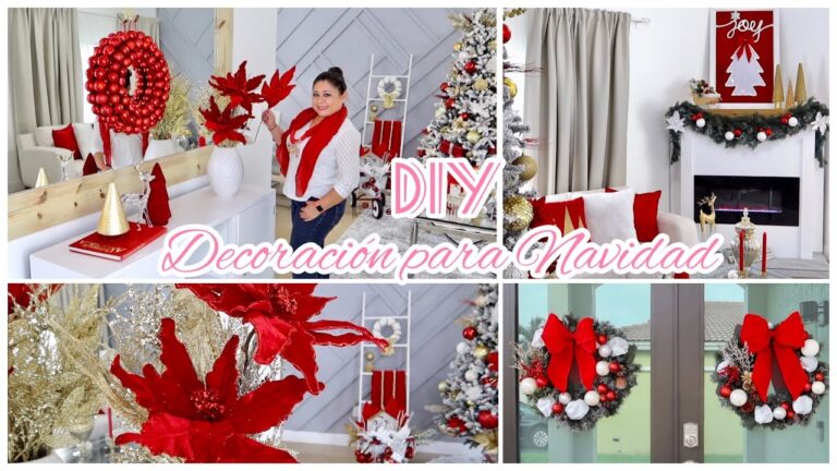 Embellece tu entrada principal con decoración navideña